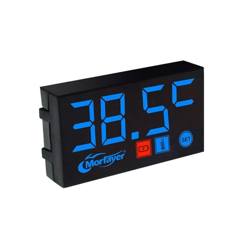 (C6UB3TT306375-2Q-BL) 3 in 1 digitaaliset LED-näyttömittarit Universal Voltmeter Kellolämpömittari Mittari moottoripyörille hinta ja tiedot | Moottorin varaosat | hobbyhall.fi