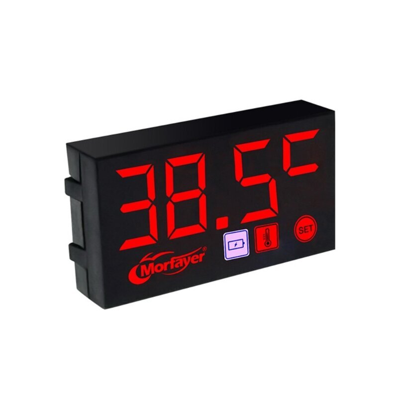 (C6UB3TT306375-2Q-R) 3 in 1 digitaaliset LED-näyttömittarit Universal Voltmeter Kellolämpömittari Mittari moottoripyörille hinta ja tiedot | Moottorin varaosat | hobbyhall.fi