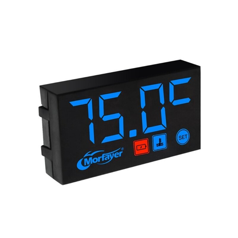 (C6UB3TT306375-2S-BL) 3 in 1 digitaaliset LED-näyttömittarit Universal Voltmeter Kellolämpömittari Mittari moottoripyörille hinta ja tiedot | Moottorin varaosat | hobbyhall.fi