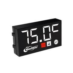 (C6UB3TT306375-2S-W) 3 in 1 digitaaliset LED-näyttömittarit Universal Voltmeter Kellolämpömittari Mittari moottoripyörille hinta ja tiedot | Moottorin varaosat | hobbyhall.fi