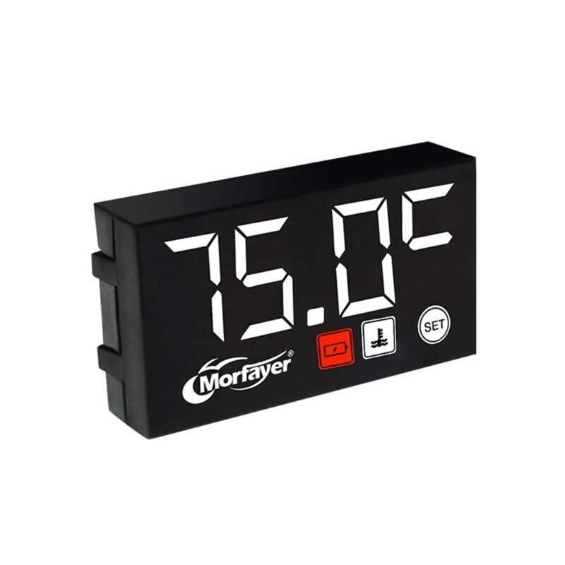 (C6UB3TT306375-2S-W) 3 in 1 digitaaliset LED-näyttömittarit Universal Voltmeter Kellolämpömittari Mittari moottoripyörille hinta ja tiedot | Moottorin varaosat | hobbyhall.fi