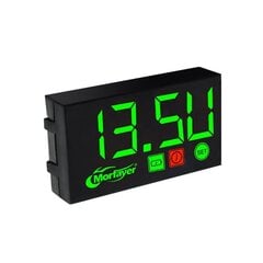 (C6UB3TT306375-3-GN) 3 in 1 digitaaliset LED-näyttömittarit Universal Voltmeter Kellolämpömittari Mittari moottoripyörille hinta ja tiedot | Moottorin varaosat | hobbyhall.fi