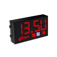 (C6UB3TT306375-3-R) 3 in 1 digitaaliset LED-näyttömittarit Universal Voltmeter Kellolämpömittari Mittari moottoripyörille hinta ja tiedot | Moottorin varaosat | hobbyhall.fi