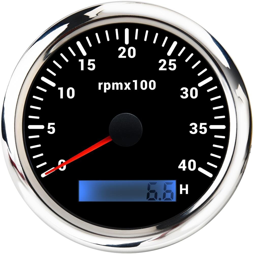 (4000 rpm-BS) 85 mm kierroslukumittari LCD-tuntimittarilla meriveneauton kierroslukumittarilla 8000 rpm 6000 rpm kierroslukumittari 7 väriä LED-taustavalo hinta ja tiedot | Moottorin varaosat | hobbyhall.fi