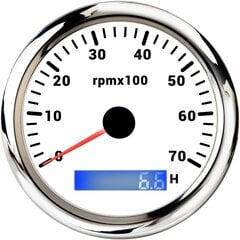 (7000 rpm-WS) 85 mm kierroslukumittari LCD-tuntimittarilla meriveneauton kierroslukumittarille 8000 rpm 6000 rpm kierroslukumittari 7 väriä LED-taustavalo hinta ja tiedot | Moottorin varaosat | hobbyhall.fi