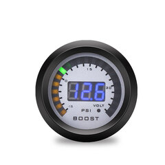 (Boost Gauge PSI) Uusi 52 mm:n auton digitaalinen tehomittari / veden lämpötila / tyhjiö / öljyn lämpötila / öljynpaine kierroslukumittari / voltti / EGT lämpötilamittari LED-näytön mittarilla hinta ja tiedot | Moottorin varaosat | hobbyhall.fi