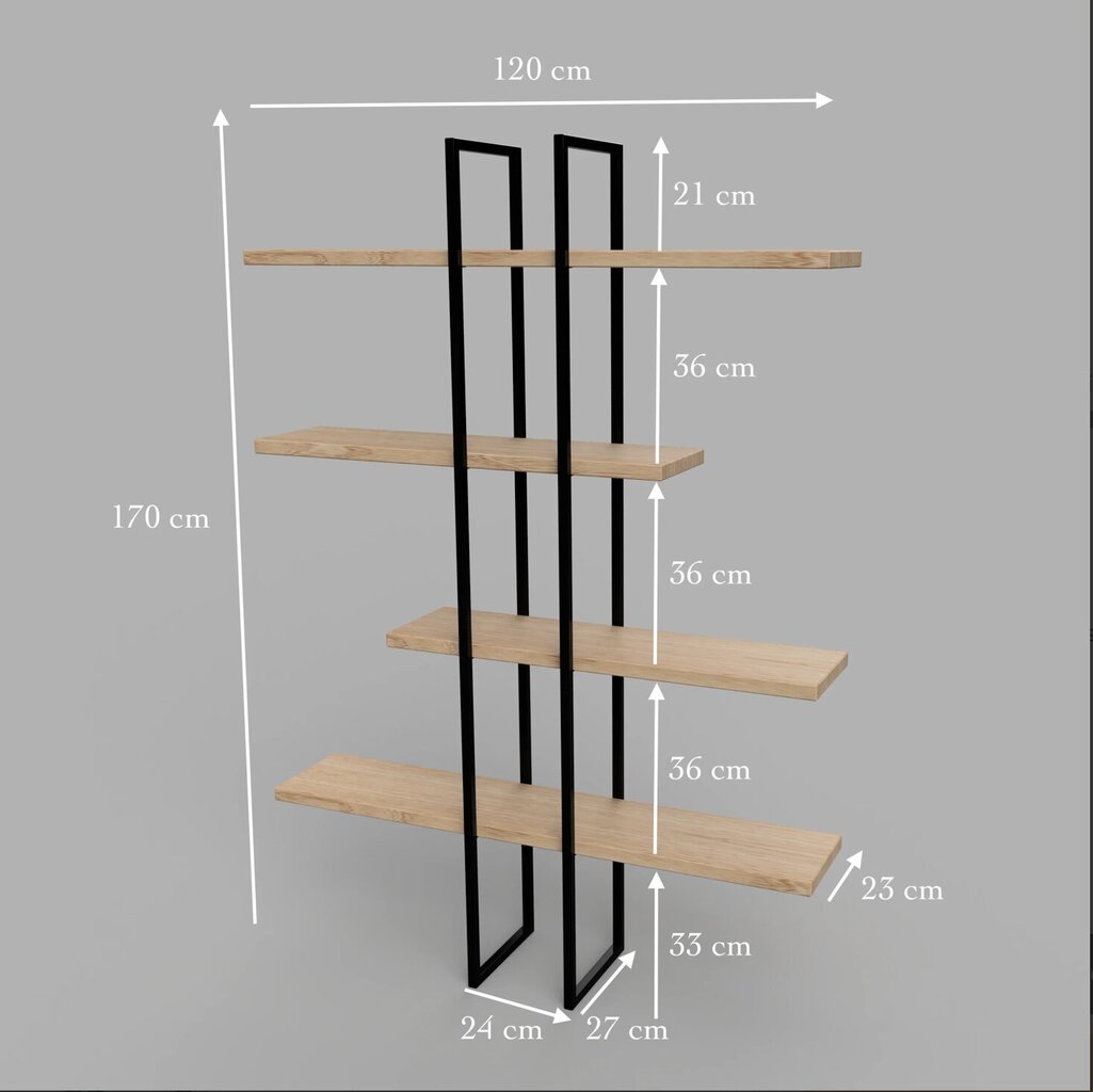 Seinähylly Petrichor hinta ja tiedot | Hyllyt | hobbyhall.fi