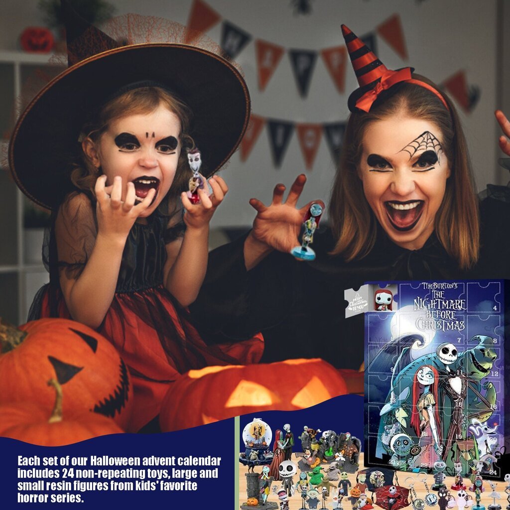 Joulukalenteri Halloween hinta ja tiedot | Joulukoristeet | hobbyhall.fi