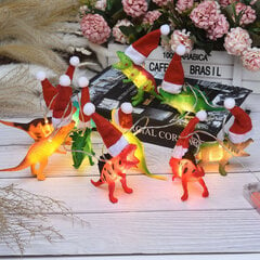 Christmas Dinosaur String Lights Joulun dinosaurusten merkkijonojuhlat tarjoavat huoneen valonauhan hinta ja tiedot | Joulukuuset ja kranssit | hobbyhall.fi