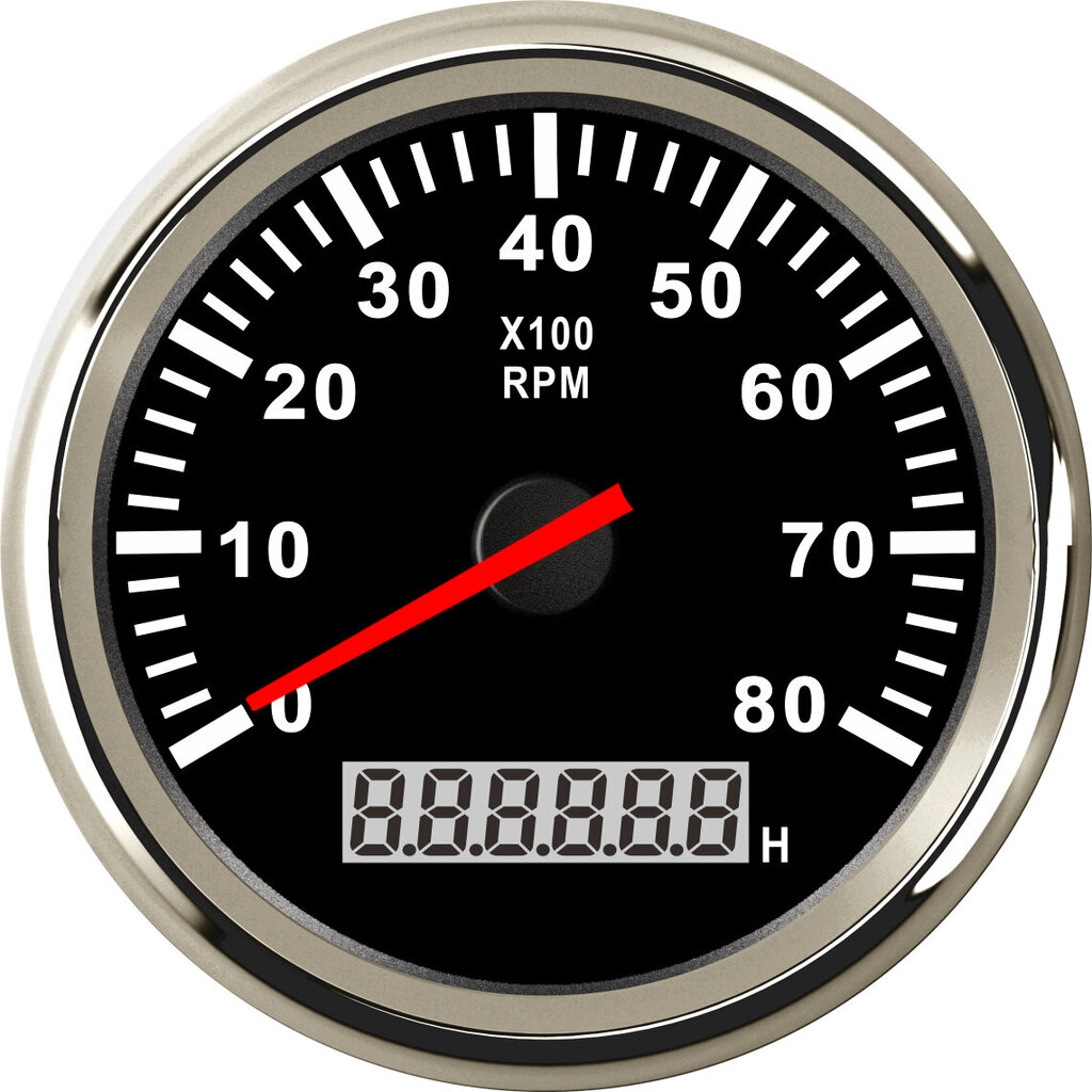 (BS-8000 RPM) 85 mm:n autoveneen kierroslukumittari LCD-tuntimittarilla 3000/4000/6000/8000 rpm dieselbensiinimoottorille meriauton mittari 9-32V hinta ja tiedot | Moottorin varaosat | hobbyhall.fi