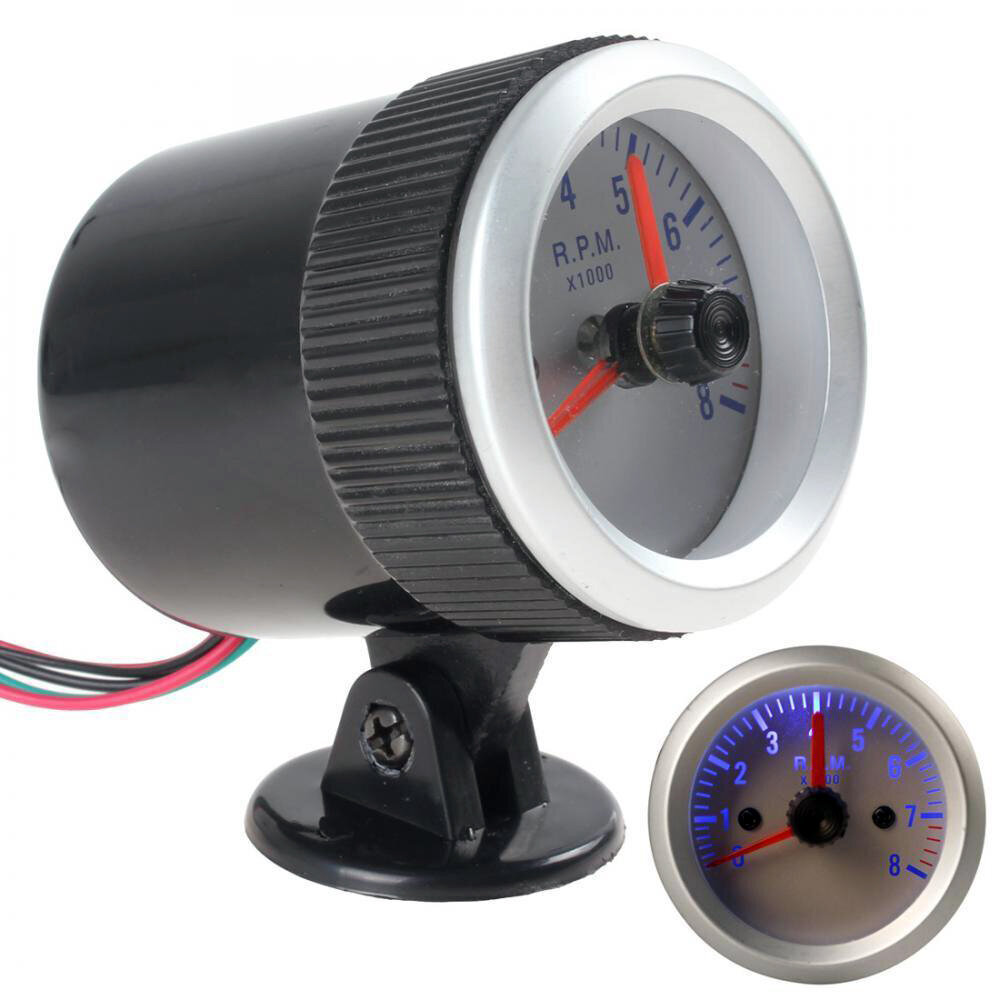 (52 mm 0-8000 RPM) Auton mittari 3,75 tuumaa 95 mm kierroslukumittari LED-automittari 12 V automaattinen mittari TAC 0-8000 RPM yleiskäyttöinen automoottorille 4/6/8 sylinterillä hinta ja tiedot | Moottorin varaosat | hobbyhall.fi