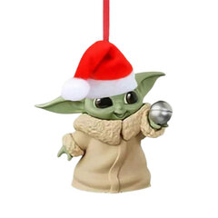 Akryyli Baby Yoda Santa Joulupidike Baby Yoda Santa -lahja hinta ja tiedot | Joulukuuset ja kranssit | hobbyhall.fi