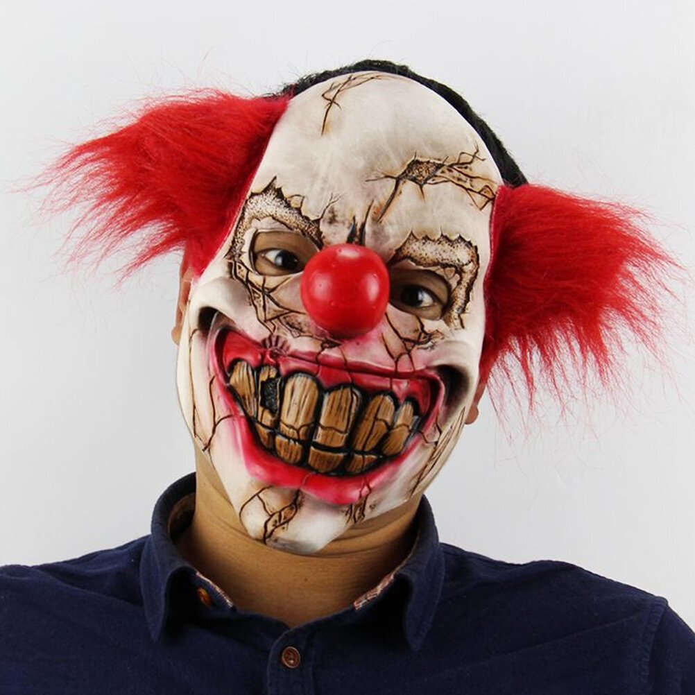 Halloween Latex Mask Scary Clown Mask Joulun kauhunaamio Bar Party Props hinta ja tiedot | Joulukuuset ja kranssit | hobbyhall.fi