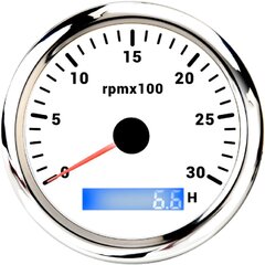 (3KWS) Uusi 85 mm vedenpitävä kierroslukumittari 0-3000 RPM 4000 RPM 6000 RPM 7000 RPM 8000 RPM Mittarimittari LCD käyttötuntimittari 7 väriä taustavalo hinta ja tiedot | Moottorin varaosat | hobbyhall.fi