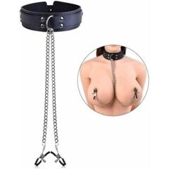 MAVURA Erotic kaulus »Säädettävä Fetish BDSM Bondage Fetish Nänni Game Clamps Metal Chain Nännipuristimet kaulusella« hinta ja tiedot | Kaulakorut | hobbyhall.fi