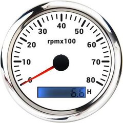 (8KWS) Uusi 85 mm vedenpitävä kierroslukumittari 0-3000 RPM 4000 RPM 6000 RPM 7000 RPM 8000 RPM Mittarimittari LCD käyttötuntimittari 7 väriä taustavalo hinta ja tiedot | Moottorin varaosat | hobbyhall.fi