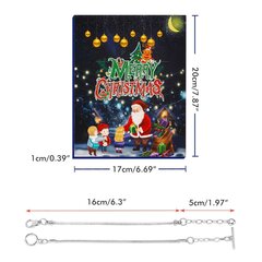 Joulun adventtikalenteri DIY Charm rannekorun valmistussarja lapsille 24 päivän joulukalenteri korut lahjat tytöille hinta ja tiedot | Joulukoristeet | hobbyhall.fi