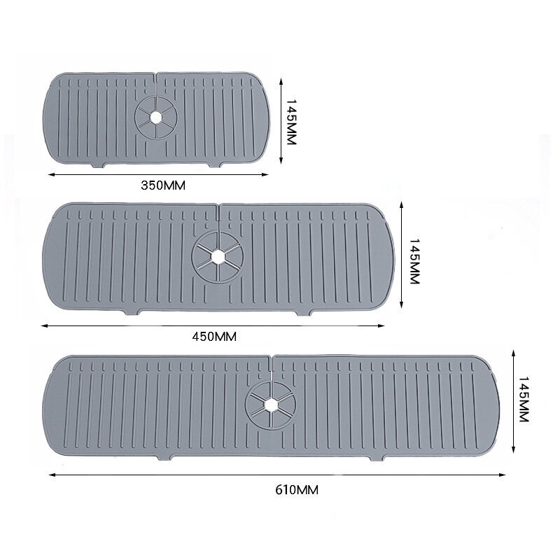 Silikoninen keittiön pesuallassuojaus keittiön kylpyhuoneen työtasosuojaus viemärimatto/450*145mm hinta ja tiedot | Keittiökalusteet | hobbyhall.fi