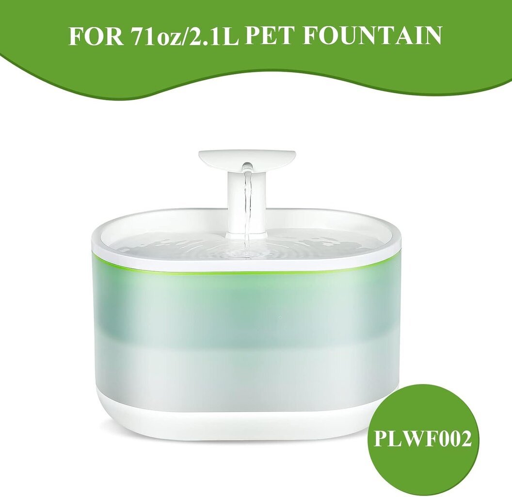 Pack Cat Water Fountain Suodatin 8 Sienellä, Vaihtosuodatin Water Fountain 71oz/2,1L PLWF002 Dog Vesikapseli hinta ja tiedot | Ruokakupit ja ruokintatarvikkeet | hobbyhall.fi