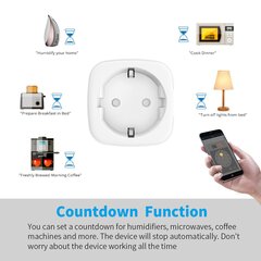 Smart WiFi Socket: 16A WiFi Smart Socket ajastimella ja ajastimella, Energy Monitor Smart Socket Switch toimii Alexan kanssa hinta ja tiedot | Kytkimet ja pistorasiat | hobbyhall.fi