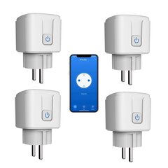 Smart WiFi Socket: 16A WiFi Smart Socket ajastimella ja ajastimella, Energy Monitor Smart Socket Switch toimii Alexan kanssa hinta ja tiedot | Kytkimet ja pistorasiat | hobbyhall.fi