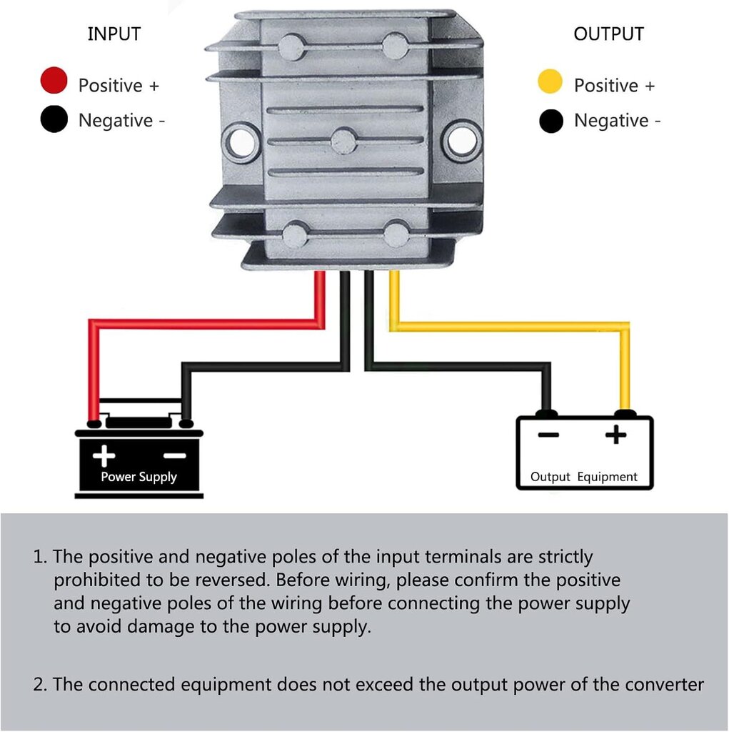 36V 48V - 12V muunnin 10A 120W DC-DC -porrasmuunnin 20-60V -12V jännitesäädin IP68 vedenpitävä jännitteenmuunninmoduulimuuntaja autoon hinta ja tiedot | Muuntimet ja invertterit | hobbyhall.fi