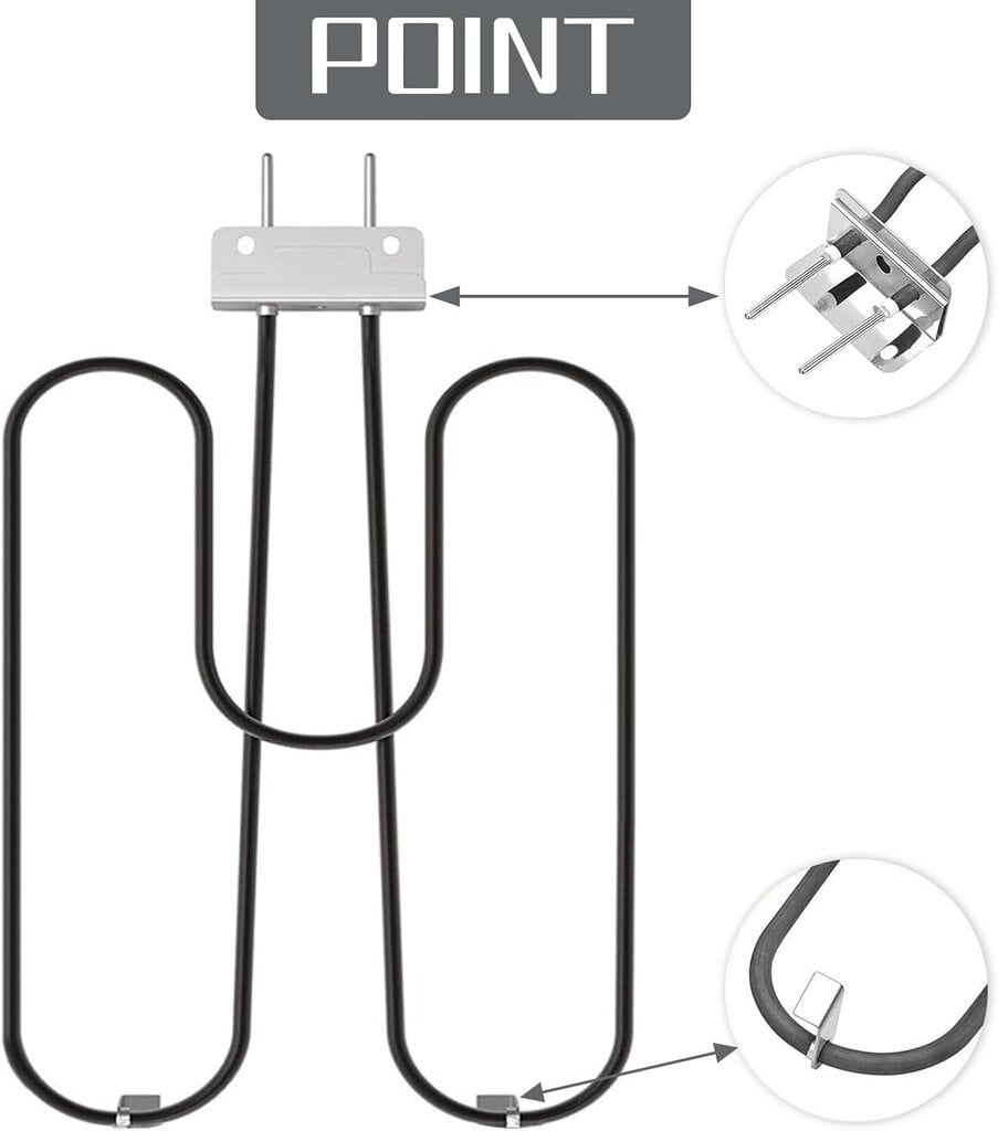 70127 Grillilämpöelementit Yhteensopiva Weber Q2400 Q240 55020001 Grilli, 230V, 2200W kanssa hinta ja tiedot | Grillitarvikkeet ja -välineet | hobbyhall.fi