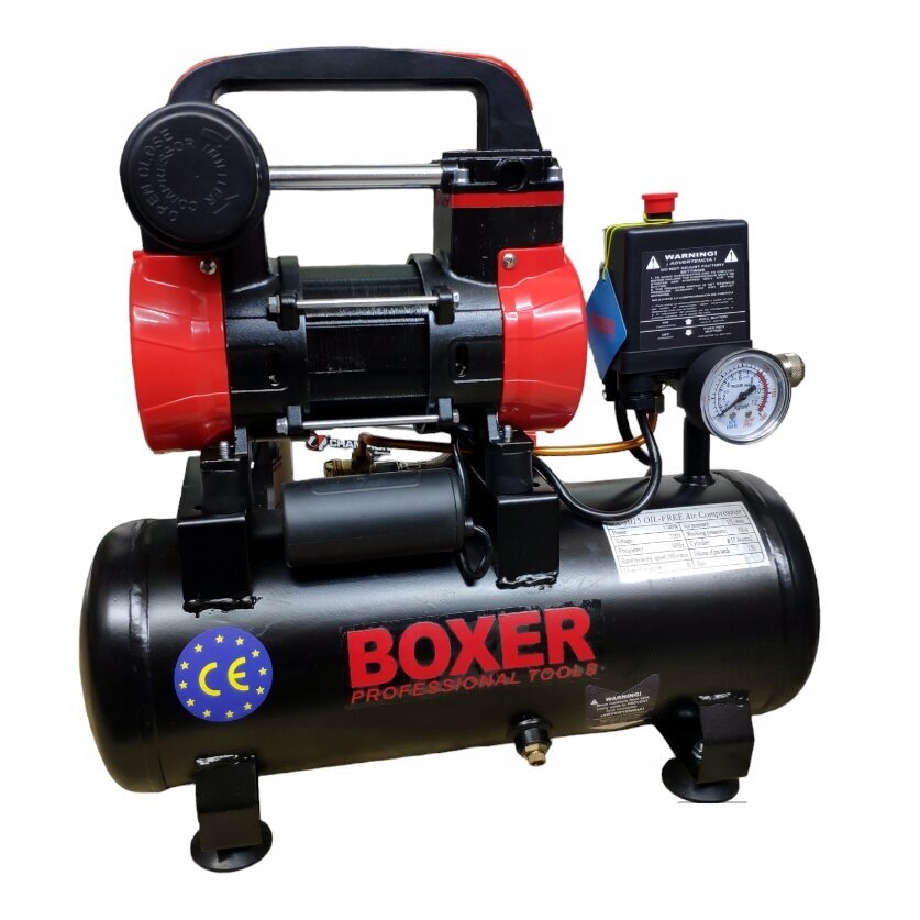 Öljytön kompressori Boxer BX-1015 - Kannettava kompressori 15L, 8 bar hinta ja tiedot | Kompressorit | hobbyhall.fi