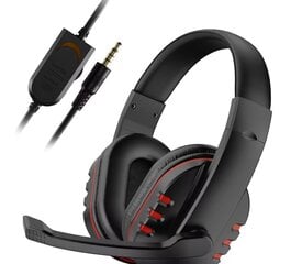 Kuulokkeet 3,5 mm langallinen pelikuuloke Kuulokkeet Musiikki PS4 Play Station 4 Game PC Chat tietokone Mikrofonilla hinta ja tiedot | Kuulokkeet | hobbyhall.fi