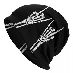 (Pipot-8)Power Of Rock N Roll Pipo Cap Unisex Talvi Lämmin Bonnet Femme Neulotut Hatut Ulkoilu Ski Heavy Metal Music Skullies Pipot Lippalakit hinta ja tiedot | Naisten päähineet | hobbyhall.fi