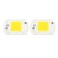 2 kpl LED COB -siru Tehokas ohjain ilman integroitua SMD-lamppuhelmiä Valotehokas Flip COB-lampun helmi lämmin valo 20W hinta ja tiedot | Retkilamput | hobbyhall.fi