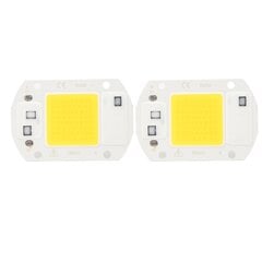 2 kpl LED COB -siru Tehokas ohjain ilman integroitua SMD-lamppuhelmiä Valotehokas Flip COB-lampun helmi lämmin valo 20W hinta ja tiedot | Retkilamput | hobbyhall.fi