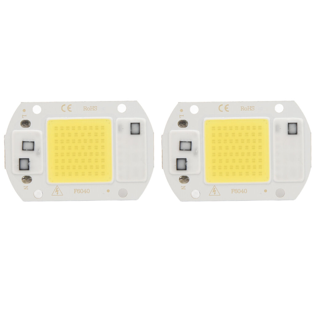 2 kpl LED COB -siru Tehokas ohjain ilman integroitua SMD-lamppuhelmiä Valotehokas Flip COB-lamppuhelmi Kylmävalo 20W hinta ja tiedot | Retkilamput | hobbyhall.fi