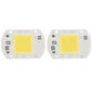 2 kpl LED COB -siru Tehokas ohjain ilman integroitua SMD-lamppuhelmiä Valotehokas Flip COB-lamppuhelmi Kylmävalo 20W hinta ja tiedot | Retkilamput | hobbyhall.fi