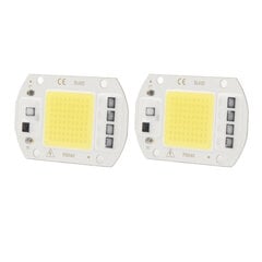 2 kpl LED COB -siru High Power Driverless Integroitu SMD Lamp Helmet Valotehokas Flip COB Lamp Bead Kylmävalo 50W hinta ja tiedot | Retkilamput | hobbyhall.fi