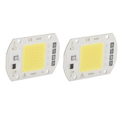 2 kpl LED COB -siru High Power Driverless Integroitu SMD Lamp Helmet Valotehokas Flip COB Lamp Bead Kylmävalo 50W hinta ja tiedot | Retkilamput | hobbyhall.fi