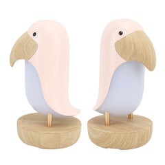 Bird Night Light Söpö Bird Table Light Creative Bird Pöytävalaisin Home Office Pink hinta ja tiedot | Retkilamput | hobbyhall.fi