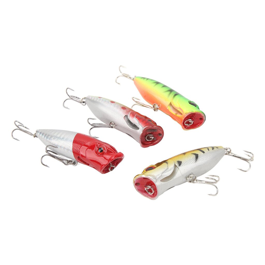 4 kpl Lure Hard Bait muovia ja ruostumatonta terästä 3D Realistic Eyes Hard Fishing Lures syötti kolmikoukuilla kalastukseen hinta ja tiedot | Kalanrehu | hobbyhall.fi