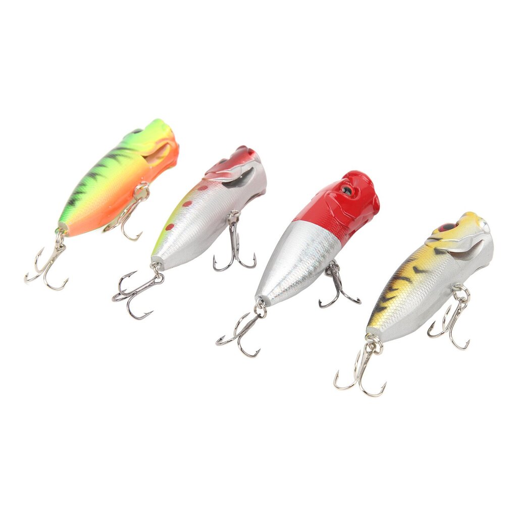 4 kpl Lure Hard Bait muovia ja ruostumatonta terästä 3D Realistic Eyes Hard Fishing Lures syötti kolmikoukuilla kalastukseen hinta ja tiedot | Kalanrehu | hobbyhall.fi