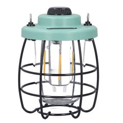 Vintage Camping Lantern IPX4 vedenpitävä ladattava portaaton himmennettävä koristeellinen LED-telttalamppu irrotettavalla kahvalla hinta ja tiedot | Retkilamput | hobbyhall.fi