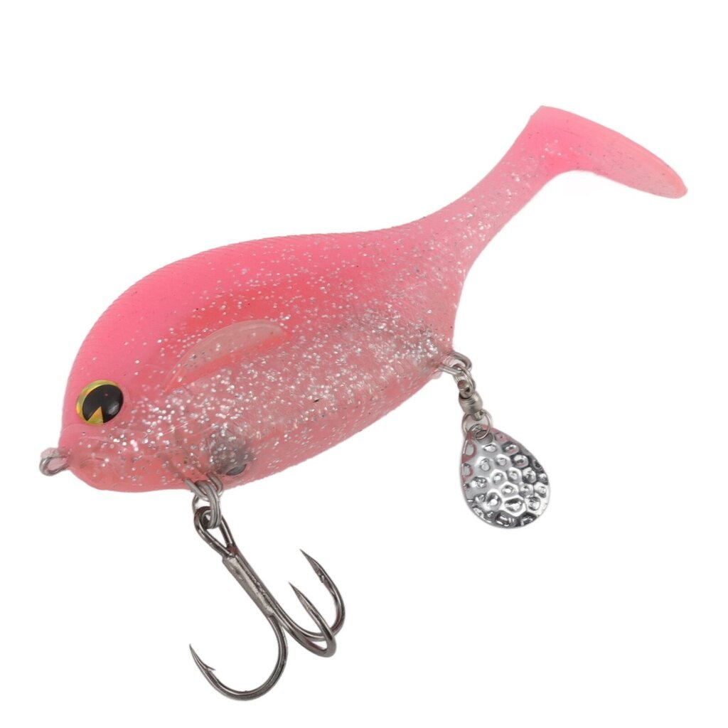 Lure Soft Bait PVC Joustava Vivid Motion Pehmeä syötti paljeteilla Sea Water Rivers Pinkille hinta ja tiedot | Kalanrehu | hobbyhall.fi