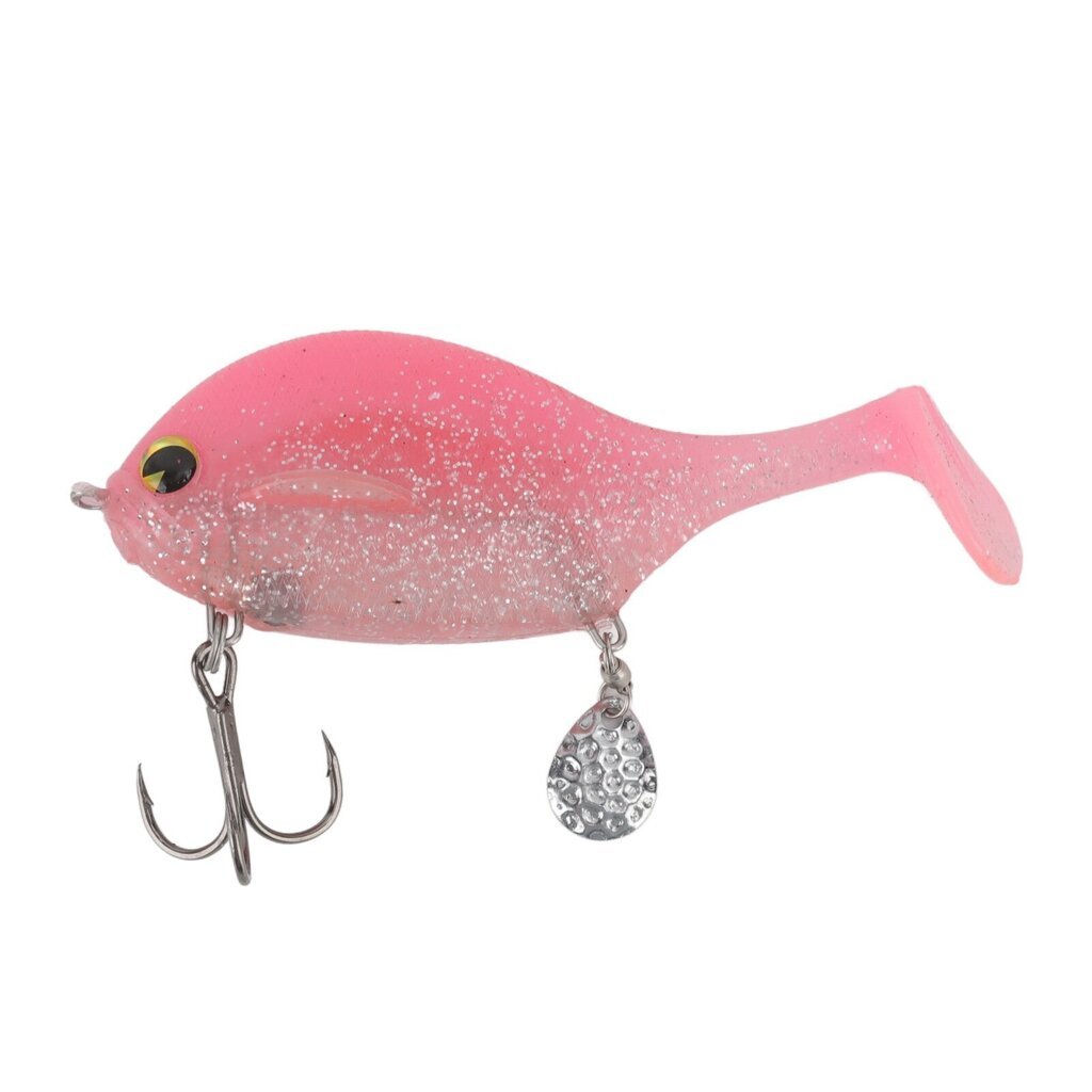 Lure Soft Bait PVC Joustava Vivid Motion Pehmeä syötti paljeteilla Sea Water Rivers Pinkille hinta ja tiedot | Kalanrehu | hobbyhall.fi