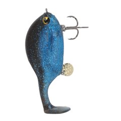 Lure Soft Bait PVC Joustava Vivid Motion Pehmeä syötti paljetilla Sea Water Rivers Blue Blackille hinta ja tiedot | Kalanrehu | hobbyhall.fi