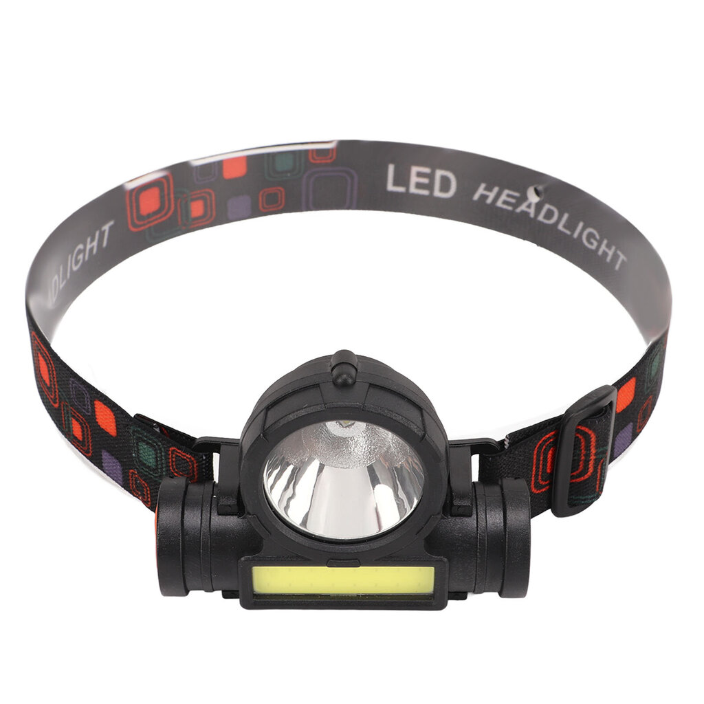 Outdoor Headlight IPX4 Vedenpitävä Super Bright USB-lataus COB Head Taskulamppu juoksupyöräilyyn hinta ja tiedot | Retkilamput | hobbyhall.fi