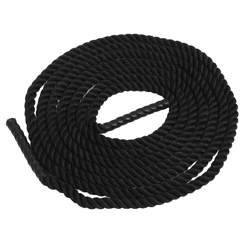 Power Battle Rope Black Lightweight Basics Battle Exercise harjoitusköysi ulkokäyttöön voimaharjoitteluun 9m/29.5ft hinta ja tiedot | Kuntokeskukset | hobbyhall.fi