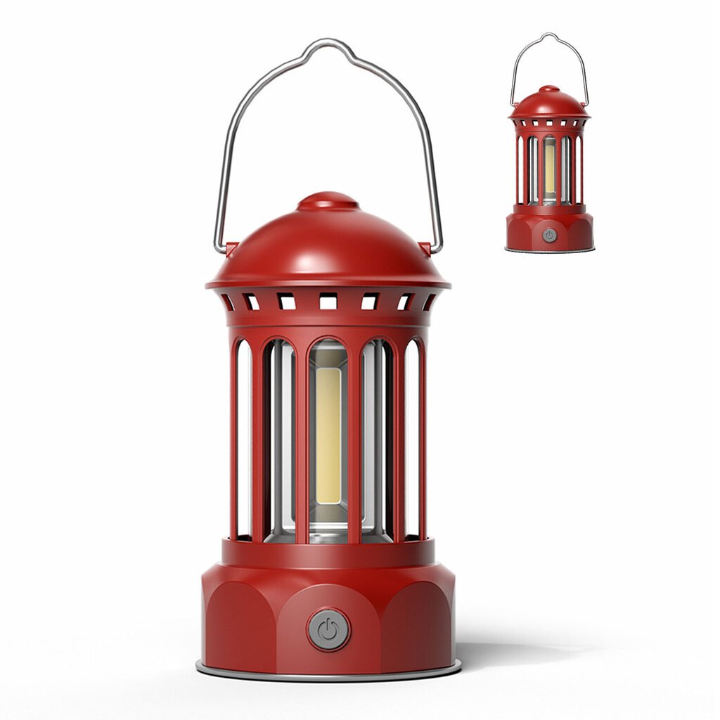 COB Camping Lantern Retro ABS kromattu rauta kannettava leirilamppu ulkokalastukseen hinta ja tiedot | Retkilamput | hobbyhall.fi