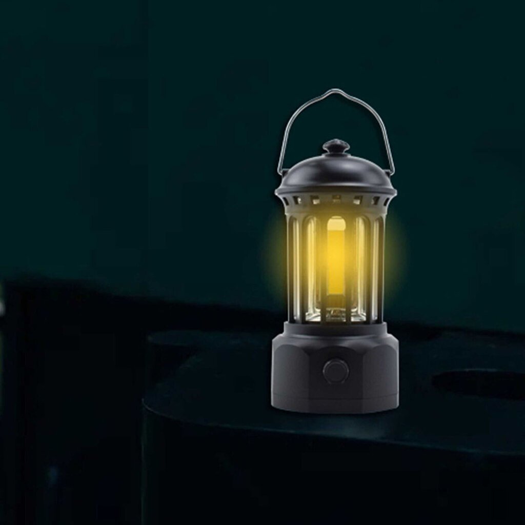 COB Camping Lantern Retro ABS kromattu rauta kannettava leirilamppu ulkokalastukseen hinta ja tiedot | Retkilamput | hobbyhall.fi