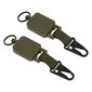 2 kpl Easy Pull Buckle Avaimenperä Olecranon Solki Joustava Pikakiinnitys Solki Avaimenperä laukkuhousuille Army Green hinta ja tiedot | Vuorikiipeilyvarusteet | hobbyhall.fi