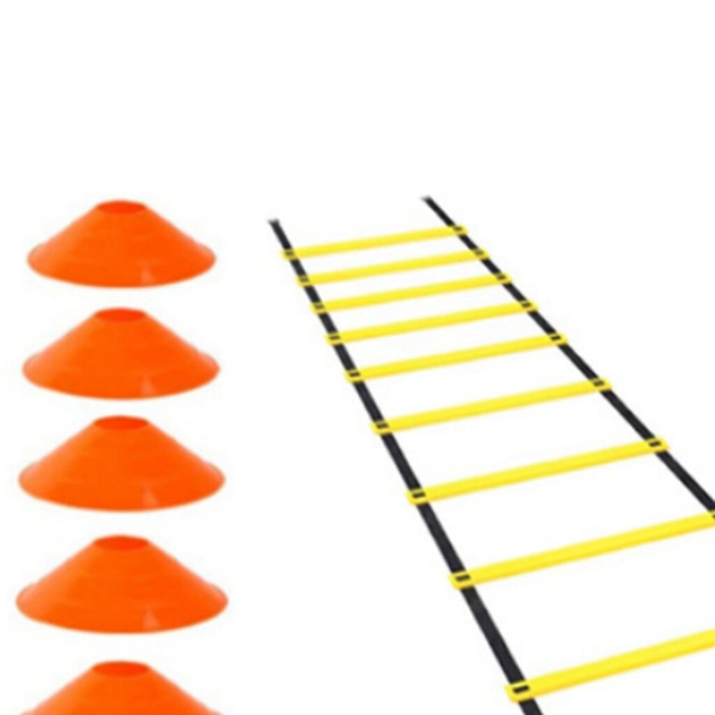 Agility Ladder 12 Rung 20ft Speed Training Tikkaat varusteet 10 Dics Kantolaukkulla Jalkapallourheiluun hinta ja tiedot | Kuntokeskukset | hobbyhall.fi