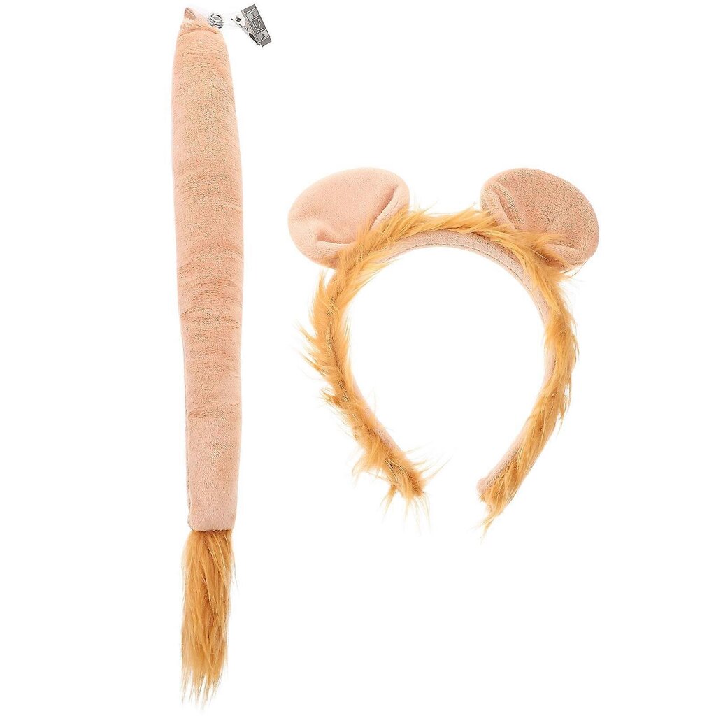 1 Setti Animal Ear Hairband Lion Tail Exquisite Animal Puku Juhlakoristeita hinta ja tiedot | Hiustarvikkeet | hobbyhall.fi